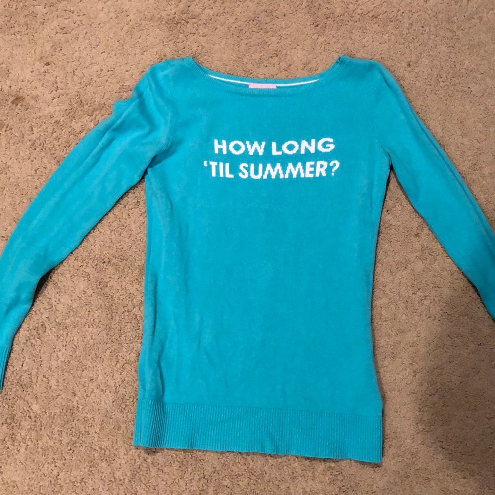 Lilly Pulitzer Turquoise Sweater
